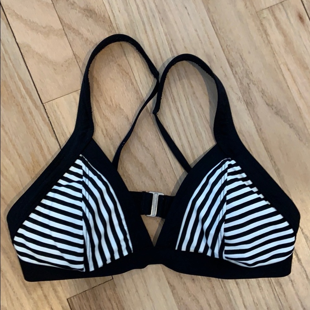 Athleta striped bikini top. Size small